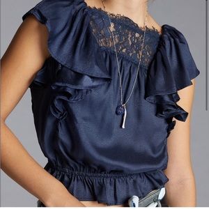 NWOT Anthropologie Porridge lace top